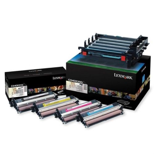 Lexmark - bpd supplies c540x74g c54x black &amp; color imaging kit for sale