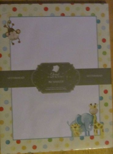 Great Papers Letterhead Baby Zoo Animals