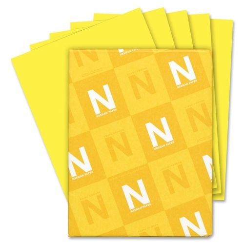 Wausau Paper Astrobrights Colored Paper  - 24 lb - 500/Pk - Solar Yellow