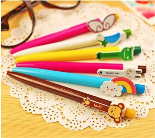 10 pcs cute ballpoint pens kawaii stationery school supplies for writing