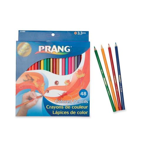New Dixon Prang Regular Core Colored Pencils 3.3 mm Lead Size Assorted Ink 22480