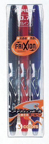 Pilot Frixion Erasable Color Pencils Gel Ink Pen 3-color 0.7mm(Japan Import)