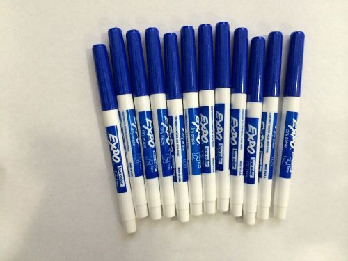 Blue Expo Fine Point 12 Pack. Dry Erase. Low Odor
