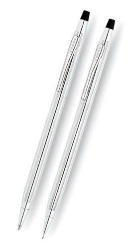 Cross Pens Classic Century Ballpoint Pen &amp; Pencil Set - Chrome 350105