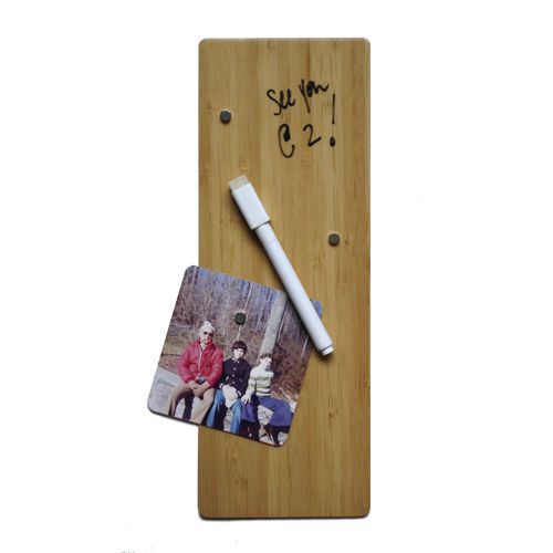Bamboo magnetic dry erase board - new for sale