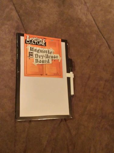 Magnetic dry erase board with mini marker and eraser for sale