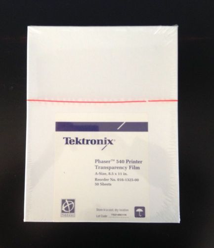 Tektronix Phaser 540 Copier Transparency Film 8.5&#034; x 11&#034; A-Size **NEW**