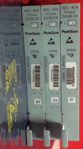 3 lot adc pairgain hdu-404 higain doubler l2 t1r6afdcaa hre 423  150-1558-02 for sale