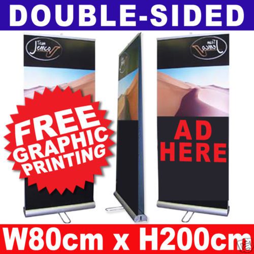 Roll up banner stand double-sided exhibition trade show stand pop up display for sale