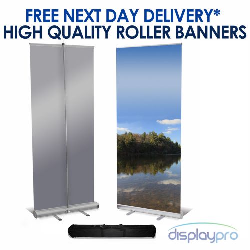 Roller banner display stand - pop / pull / roll up sign exhibition trade show for sale