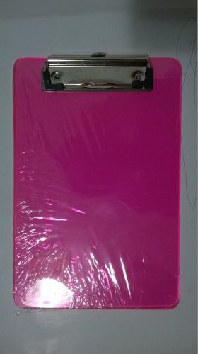 Bazic memo size plastic clipboard with low profile clip for sale