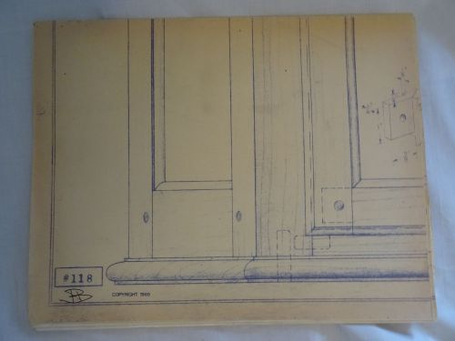 Wood Furniture Designs Blueprint  Hanging Cabinet 118 1969