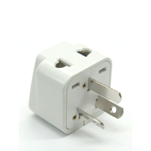NEW Tmvel TVM-AUS2IN1 Universal 2-in-1 Type I Plug Grounded Adaptor for