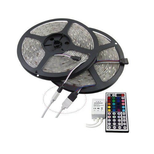 Xkttsueercrr 32.8 ft 600 smd 5050 waterproof flexible multicolor rgb led light s for sale