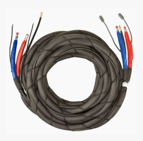 High pressure braided heated hose - 3/8 inch x 50 feet w thermal coupler harness for sale