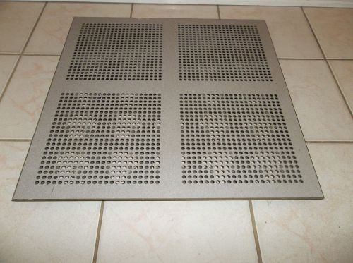 VENTED RAISED FLOOR TILE  24&#034; x  24&#034;  for Air Circulation Grey with White Specks