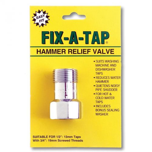 Fix-a-tap hammer relief valve 19mm – suits washing machine and dishwasher taps for sale