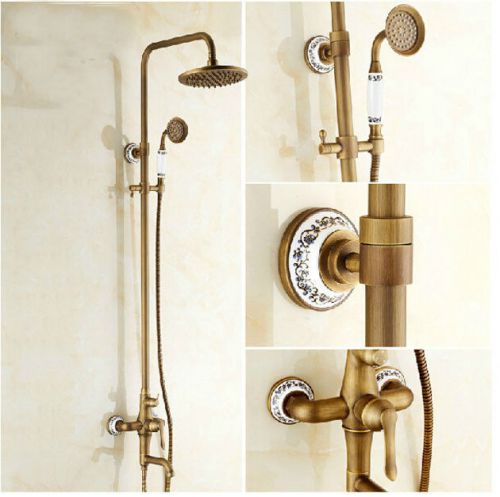 Modern design rainfall bathroom bath shower faucet set &amp; telephone handshower for sale