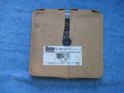 Oatey galvanized plumbers tape, 3/4&#034; x 100&#039; roll-  hanger strap  -useful stuff! for sale