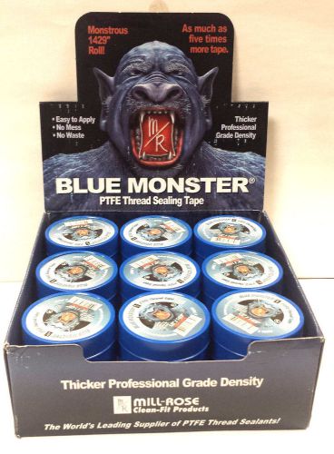 Blue monster ptfe thread seal tape 1/2&#034; x1429&#034; 45 per box for sale