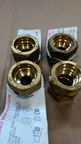 LOT OF 4 WARDFLEX 1&#034; GAS COUPLINGS 25M  OLD STOCK FREE SHIPPING