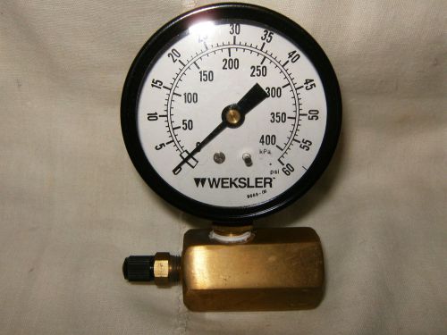 Ashcroft &#034;Weksler&#034; NEW 60lb Dry Test Gauge Set-up w/ 3/4&#034; FIP body 25W1005