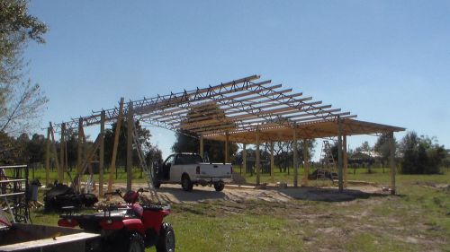 Steel truss package for 48X80 Pole Barn