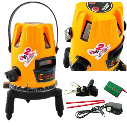 Free ship professional automatic self leveling 5 line 1 point 4v1h laser level for sale