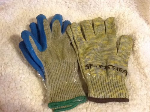 2 PAIRS MENS LARGE SIZE 9 CUT PROTECTION LEVEL 4 WORK GLOVES DYNEMA