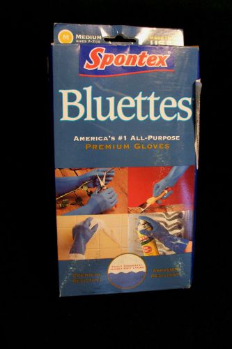 TWO PAIR of Spontex Bluettes, Small, Blue, Household Gloves 17005