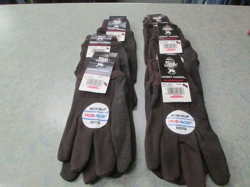 Wells lamont mens l-xl non slip gloves lot of 6 pairs hob nob jersey nwts for sale