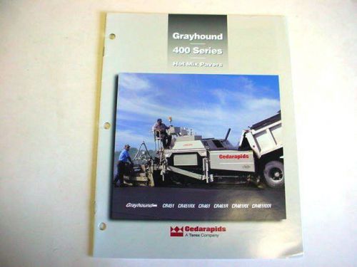 Cedarapids Grayhound 400 Series Hot Mix Pavers Brochure