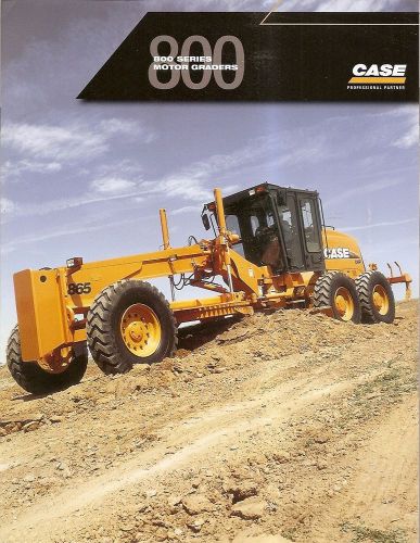 Equipment brochure - case - 845 865 dhp 885 - motor grader - 2006 (e1635) for sale