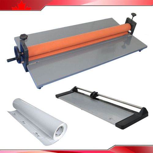 39&#034; cold laminator +33&#034; rotary paper cutter trimmer +roll laminating film for sale
