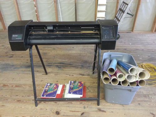 Summa Sign D750 30&#034; Vinyl Cutter Plotter Sticker Maker w Manuals &amp; 14 Rolls