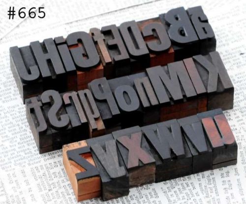 A-Z alphabet letterpress wood printing blocks wooden type woodtype characters