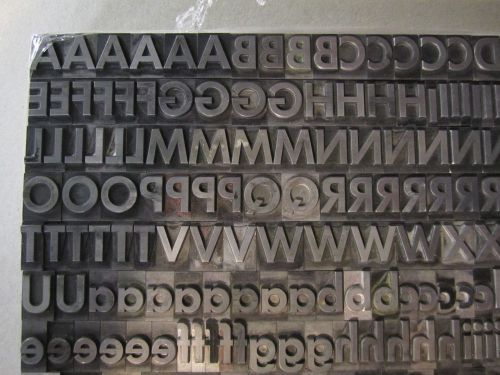 48PT FUTURA BOLD. Large set. CAPS, Lower Case, numbers, COMPLETE SET.