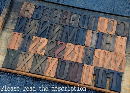 Rare Wood Type character - You Choose &#034;your&#034; letter - Letterpress wooden ABC