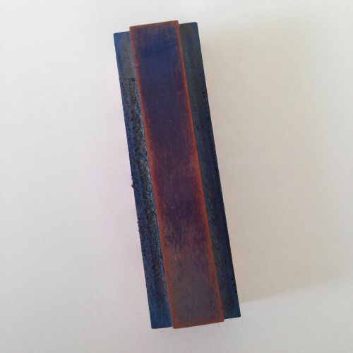 Letter I Vtg Wood Type 4&#034; Slim Letterpress Printer&#039;s Block Industrial Salvage