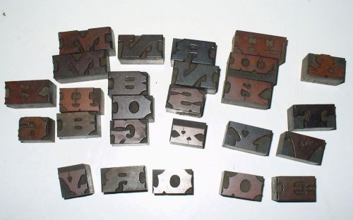 Antique Letterpress Wood Type Letters, Interesting Font