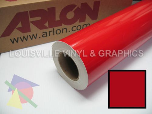 1 roll 24&#034; x 50yd red arlon 5000 sign cutting vinyl for sale