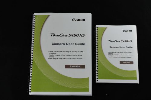 ~PRINTED~ Canon Powershot SX50 HS  User guide Instruction manual  A4 or handy A5
