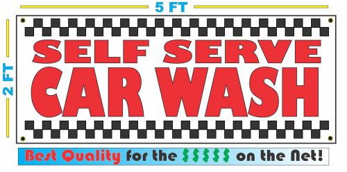 SELF SERVE CAR WASH Banner Sign NEW Larger Size Best Price for The $$$$$
