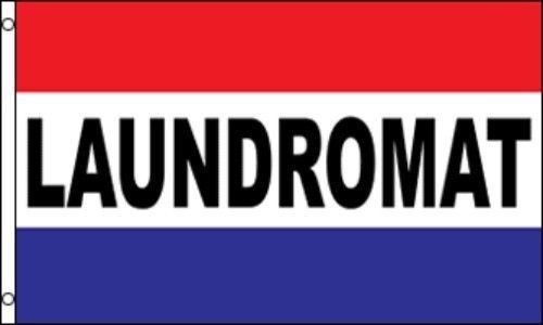Laundromat Flags 3&#039; X 5&#039;  Banners Outdoor Indoor (2 PACK) Pair
