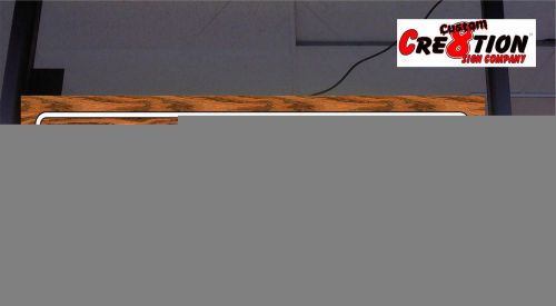 Led light box sign - hardwood flooring - neon /banner alternatiive 46&#034;x12&#034; sign for sale