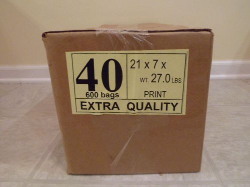 40&#034; printed design plastic dry cleaning poly garment bags 600 bags - made in usa for sale