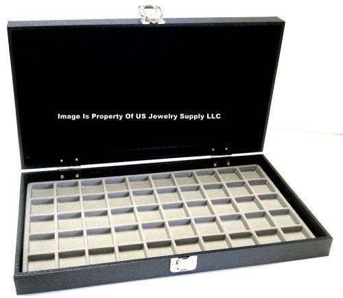 12 Solid Top Lid Grey 50 Space Jewelry Display Box Cases