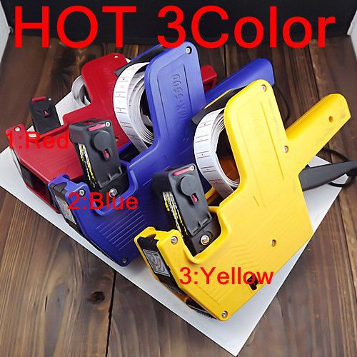 HOT 3Color Price Gun Retail Store Pricing Tag Display Labeler 1Roll Label 1Pcs