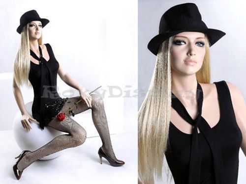 Female Fiberglass Mannequin With Pretty Face Elegant Pose #MZ-ZARA5