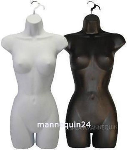 A set of black &amp; white mannequins - hard plastic for sale